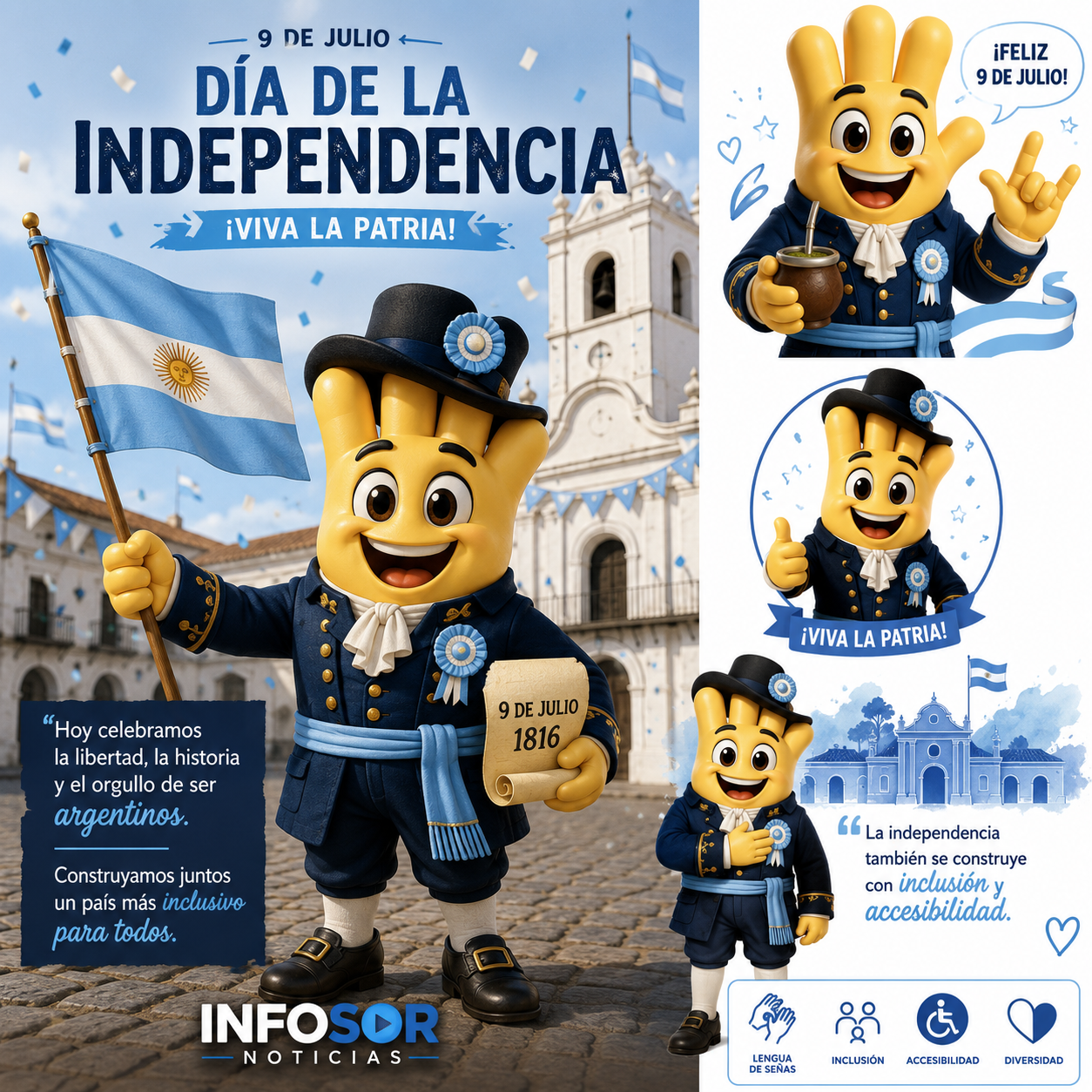 9 de Julio | Infosor Noticias celebró el Día de la Independencia