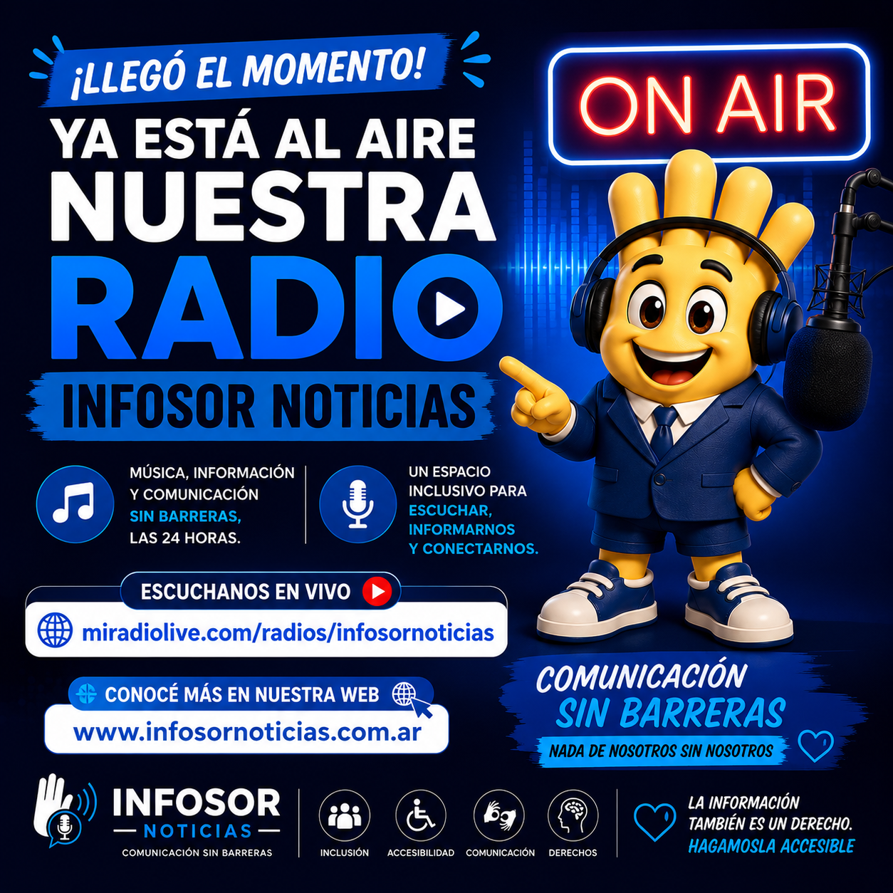 INFOSOR NOTICIAS lanzó oficialmente su Radio Online: una nueva etapa en la comunicación sin barreras