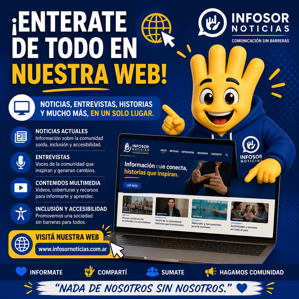INFOSOR NOTICIAS: un portal web pensado para informar, conectar e incluir