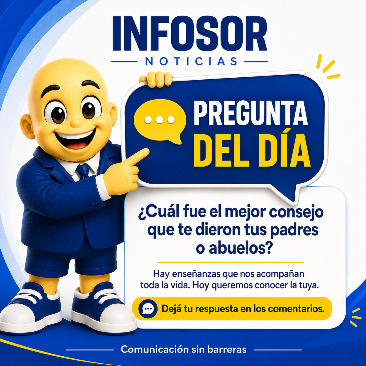 La Pregunta del Día: ¿Cuál fue el mejor consejo que te dieron tus padres o abuelos?