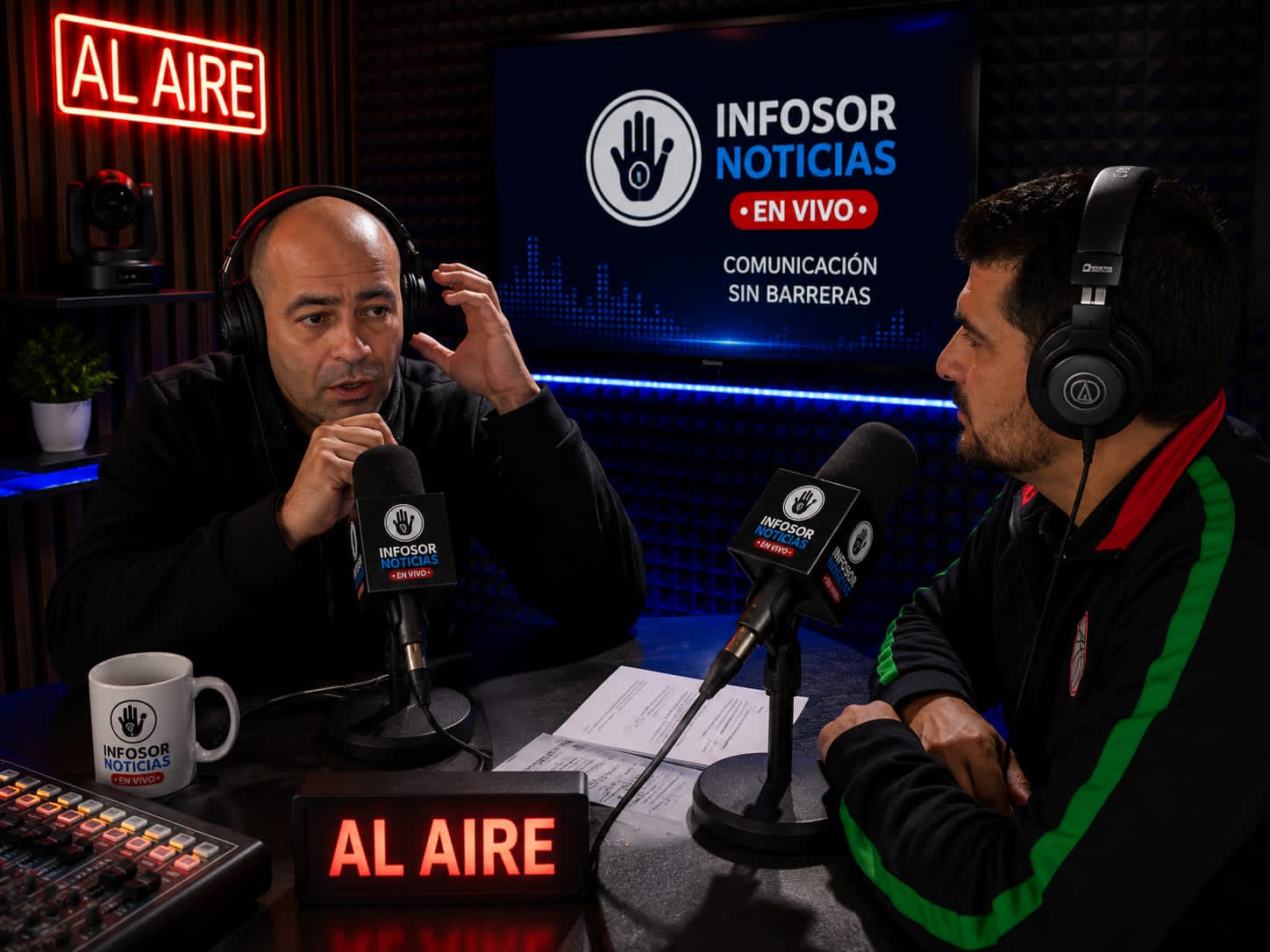 INFOSOR NOTICIAS se prepara: comenzaron las pruebas técnicas en el estudio