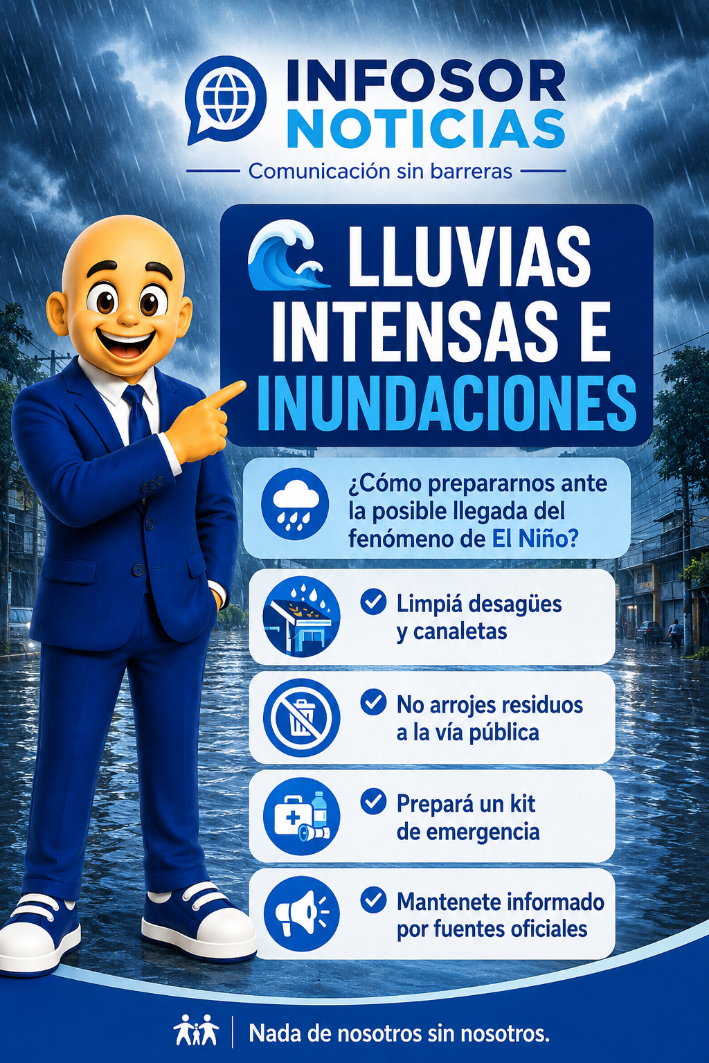 Lluvias intensas e inundaciones: cómo prepararnos ante posibles eventos climáticos