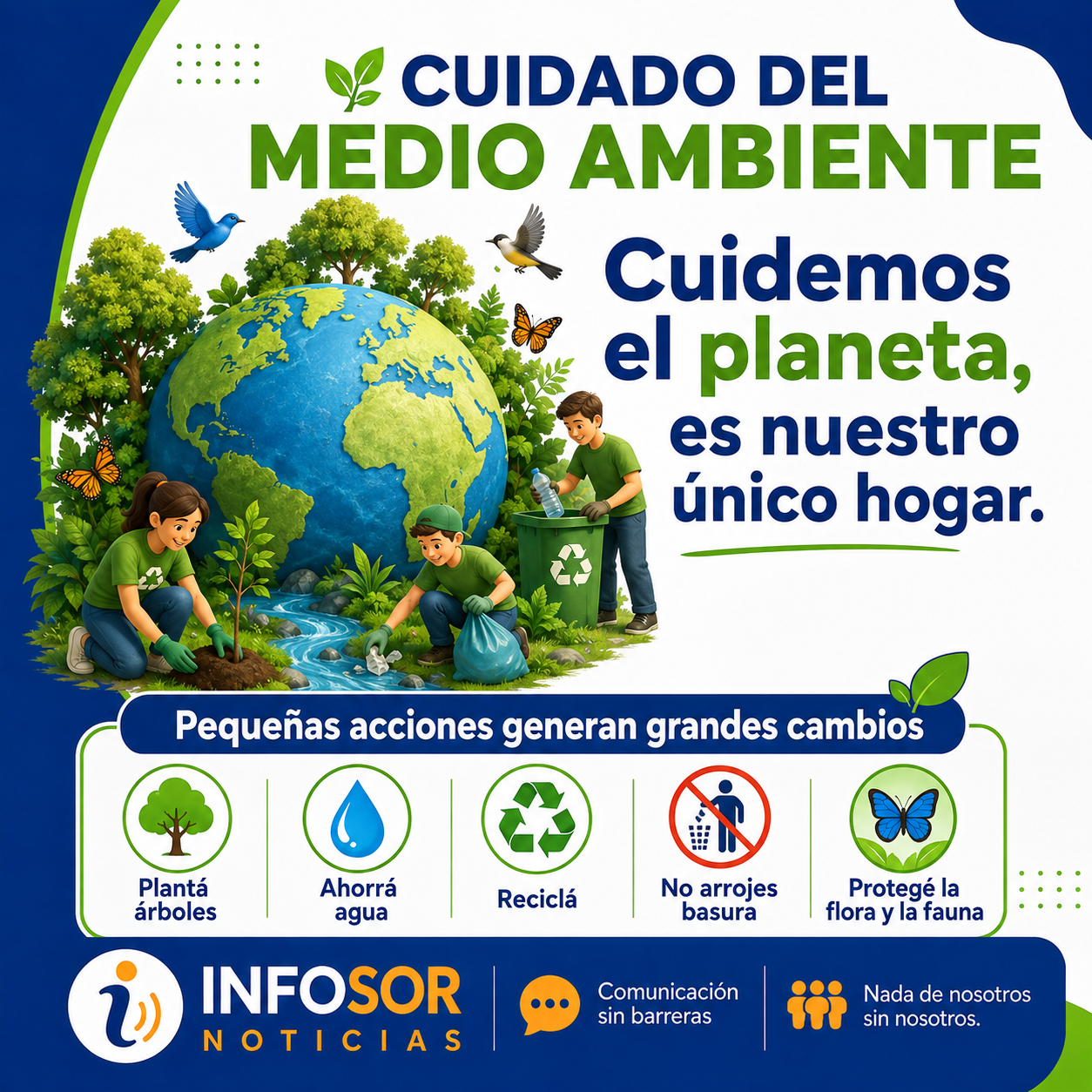 Cuidar el medio ambiente: pequeñas acciones que generan grandes cambios