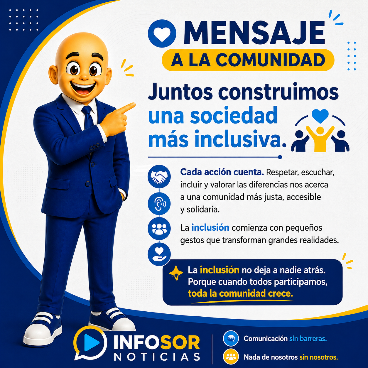 La inclusión se construye entre todos: un mensaje a la comunidad