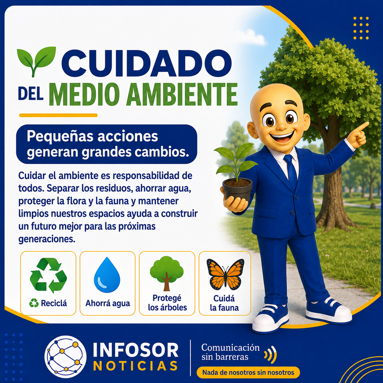Cuidar el medio ambiente es responsabilidad de todos: pequeñas acciones que generan grandes cambios
