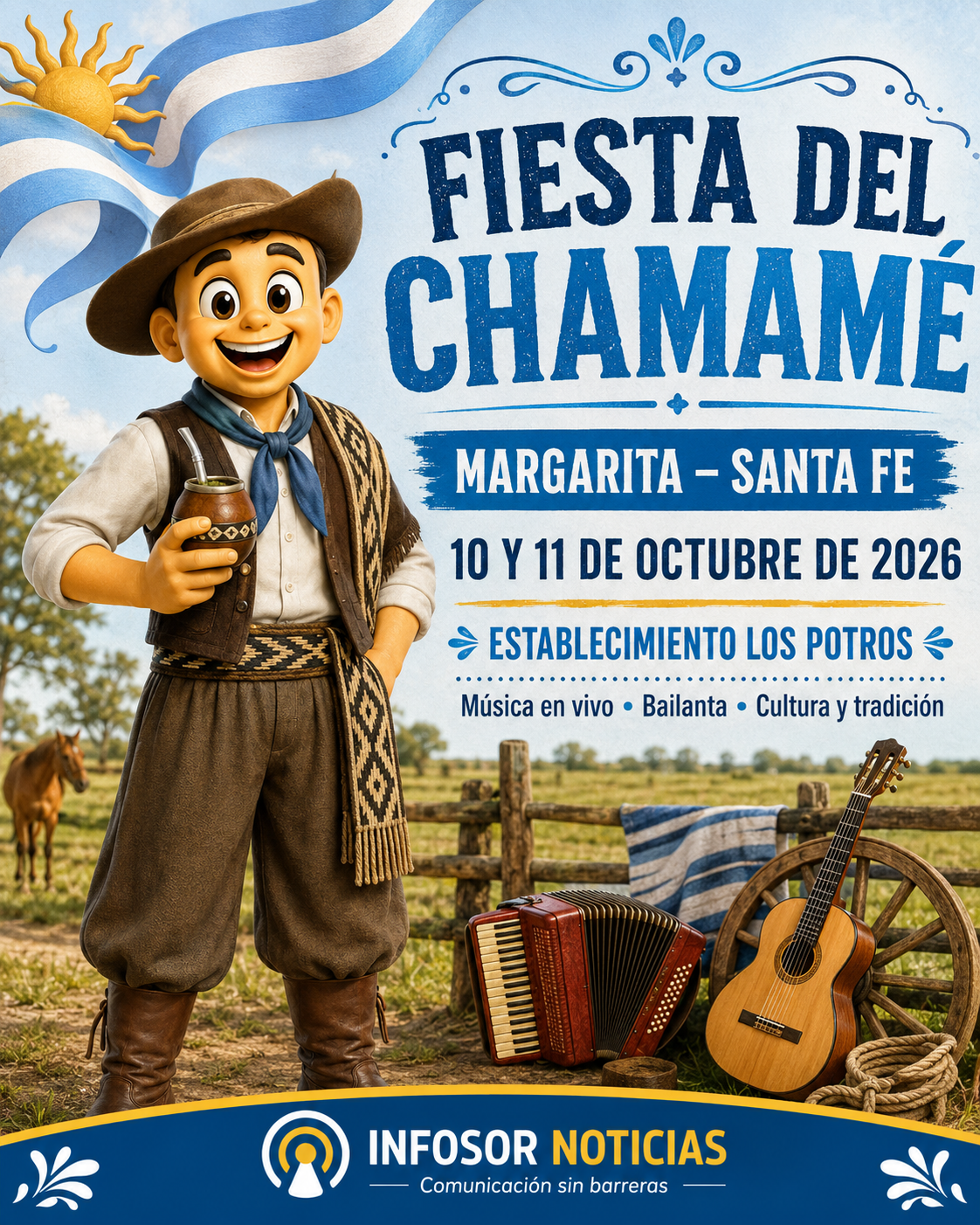 Fiesta del Chamamé en Margarita: música, tradición y cultura se encuentran en octubre