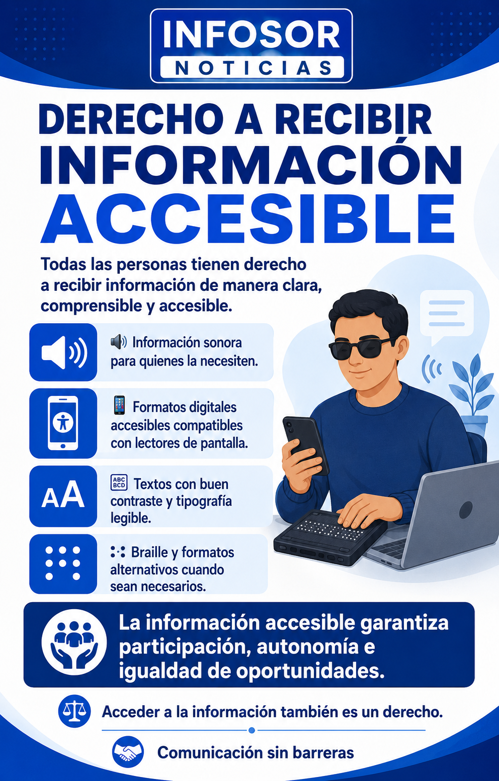Derecho a recibir información accesible: comunicar también es incluir