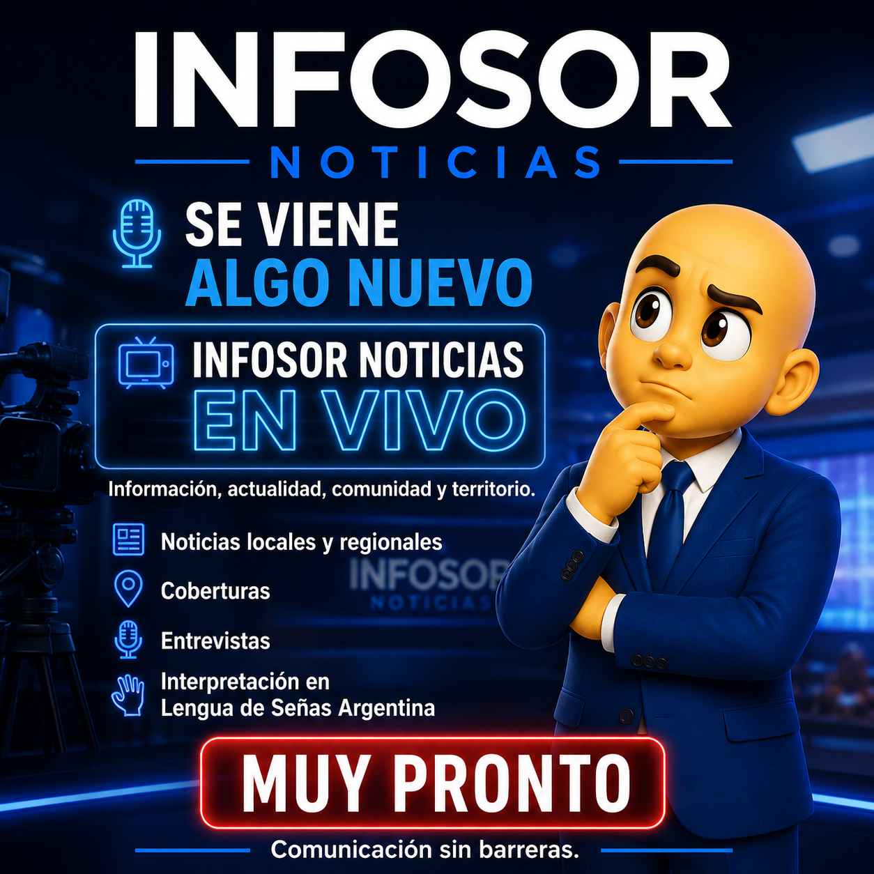 INFOSOR NOTICIAS se prepara para algo nuevo: muy pronto llega la transmisión en vivo