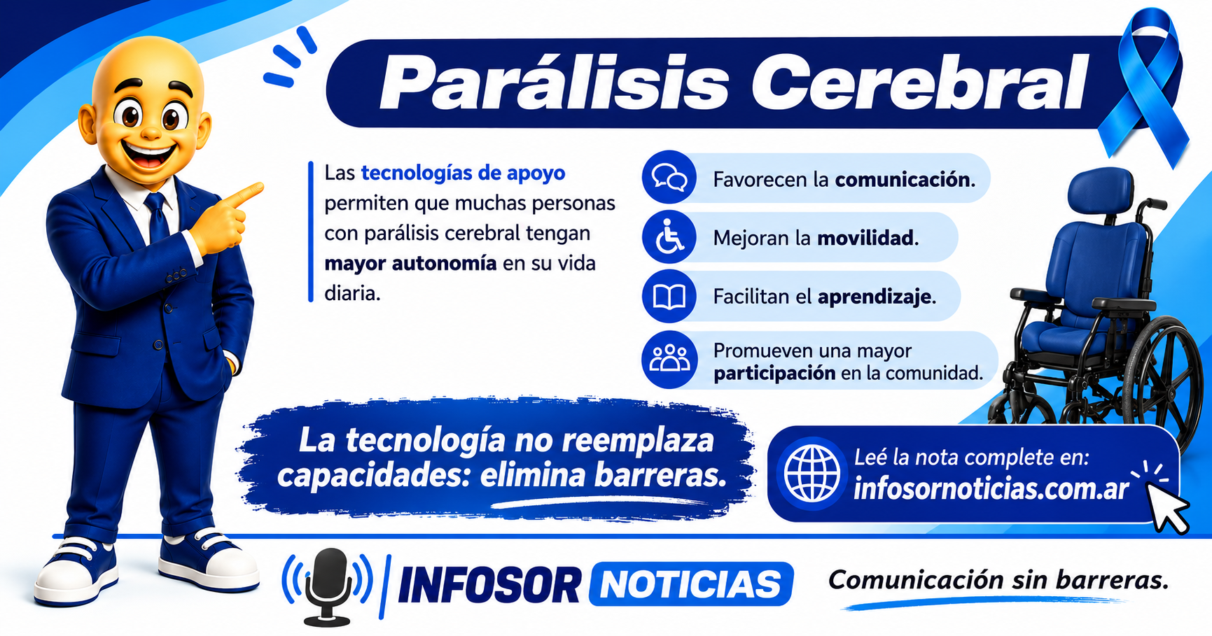 Parálisis cerebral: cómo las tecnologías de apoyo favorecen la autonomía y la inclusión