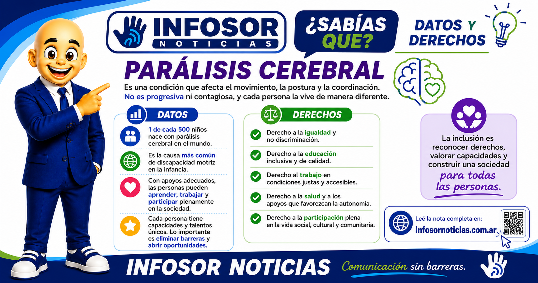Parálisis cerebral: conocer los datos y reconocer los derechos