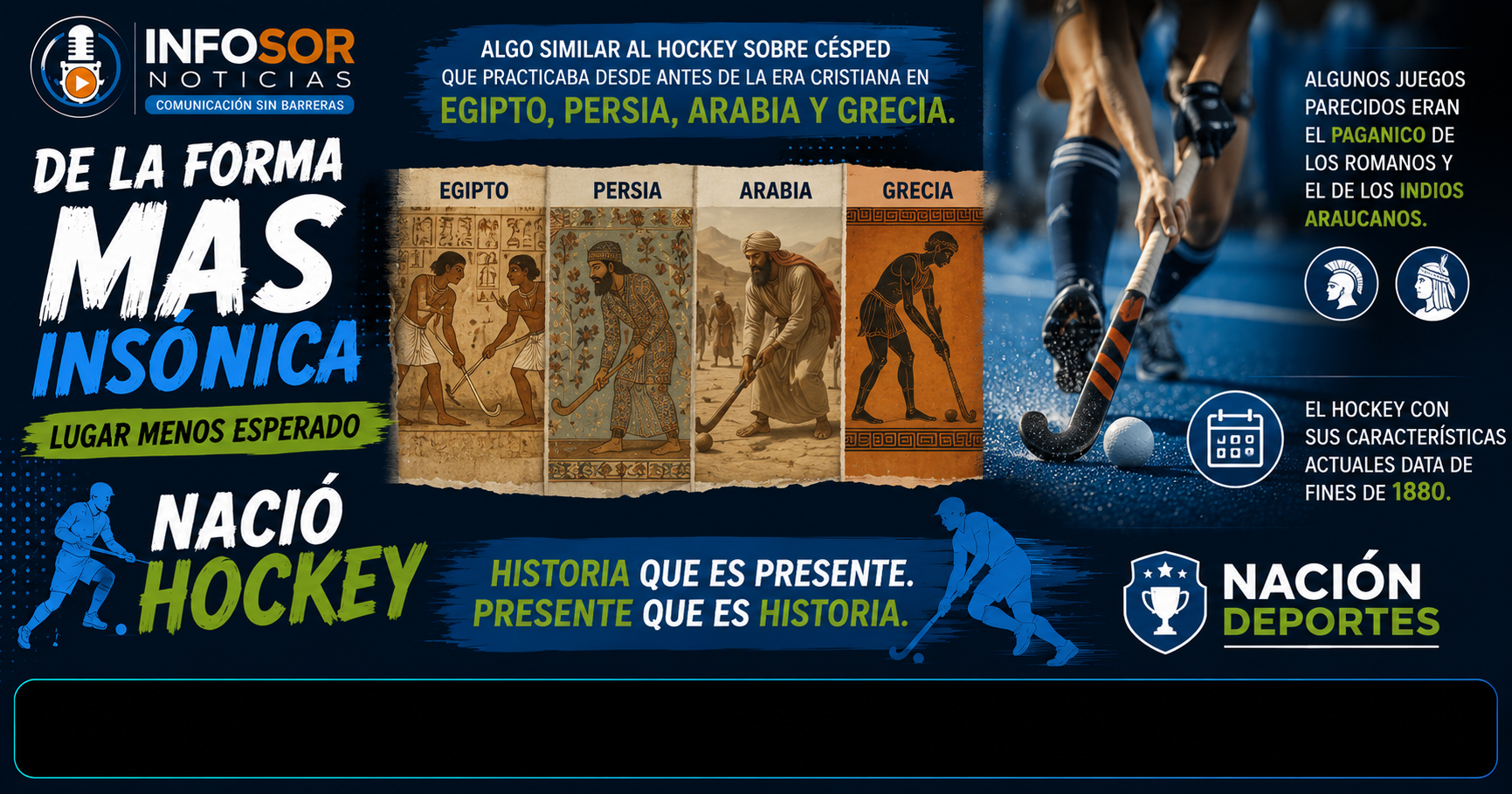 Hockey: un deporte con raíces milenarias que llegó hasta nuestros días
