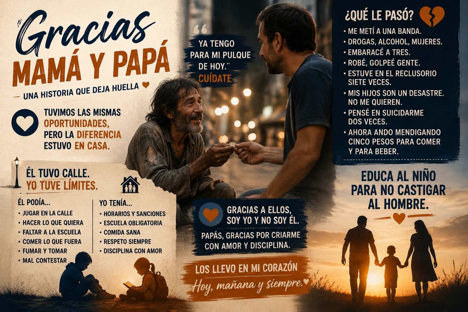 EDUCA AL NIÑO PARA NO CASTIGAR AL HOMBRE