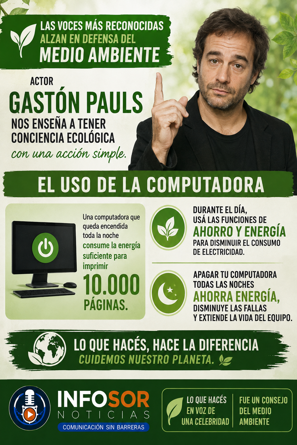 🌱 LAS VOCES MÁS RECONOCIDAS ALZAN SU VOZ POR EL MEDIO AMBIENTE