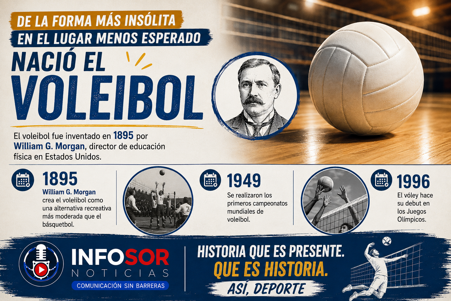 HISTORIA QUE ES PRESENTE: EL NACIMIENTO Y LA EVOLUCIÓN DEL VOLEIBOL
