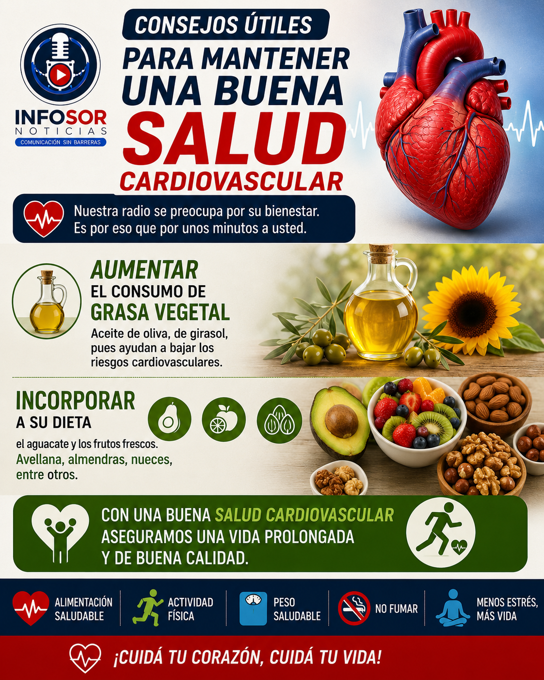 CONSEJOS ÚTILES PARA CUIDAR LA SALUD CARDIOVASCULAR