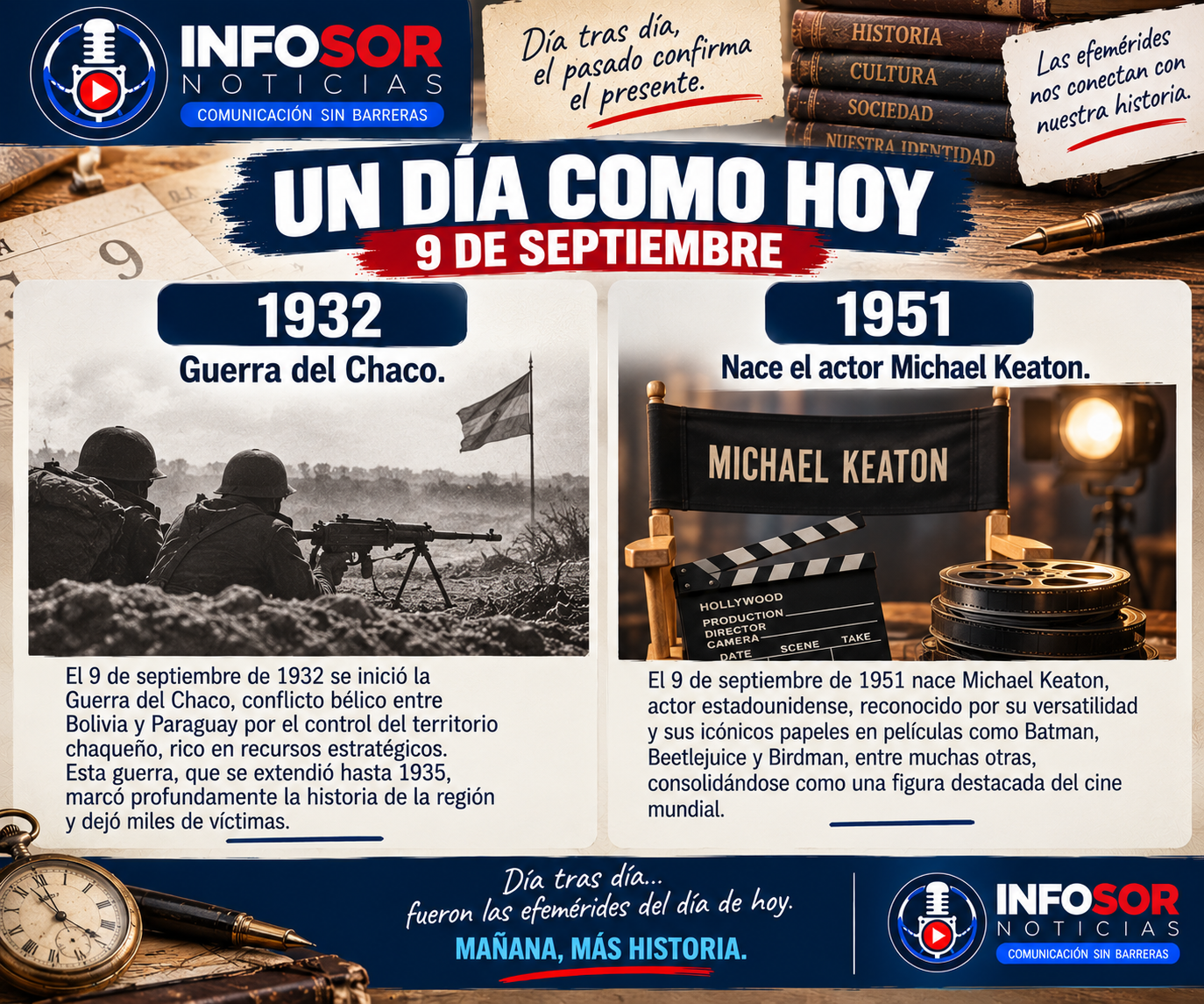 DÍA TRAS DÍA: EFEMÉRIDES DEL 9 DE SEPTIEMBRE