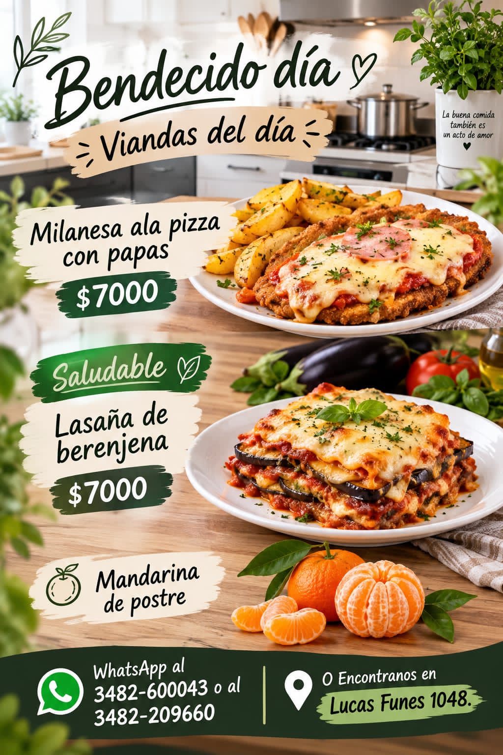 Burger Home presenta sus viandas del día con opciones caseras y saludables