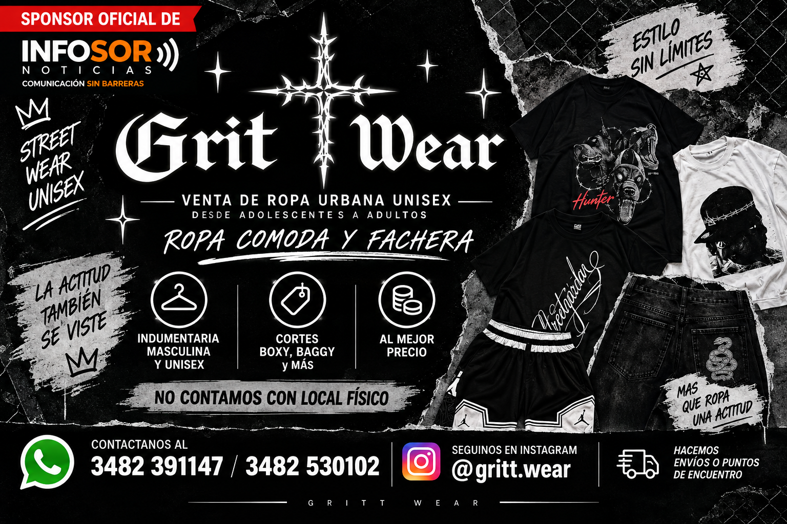 Grit Wear: ropa urbana, cómoda y fachera para todos los estilos