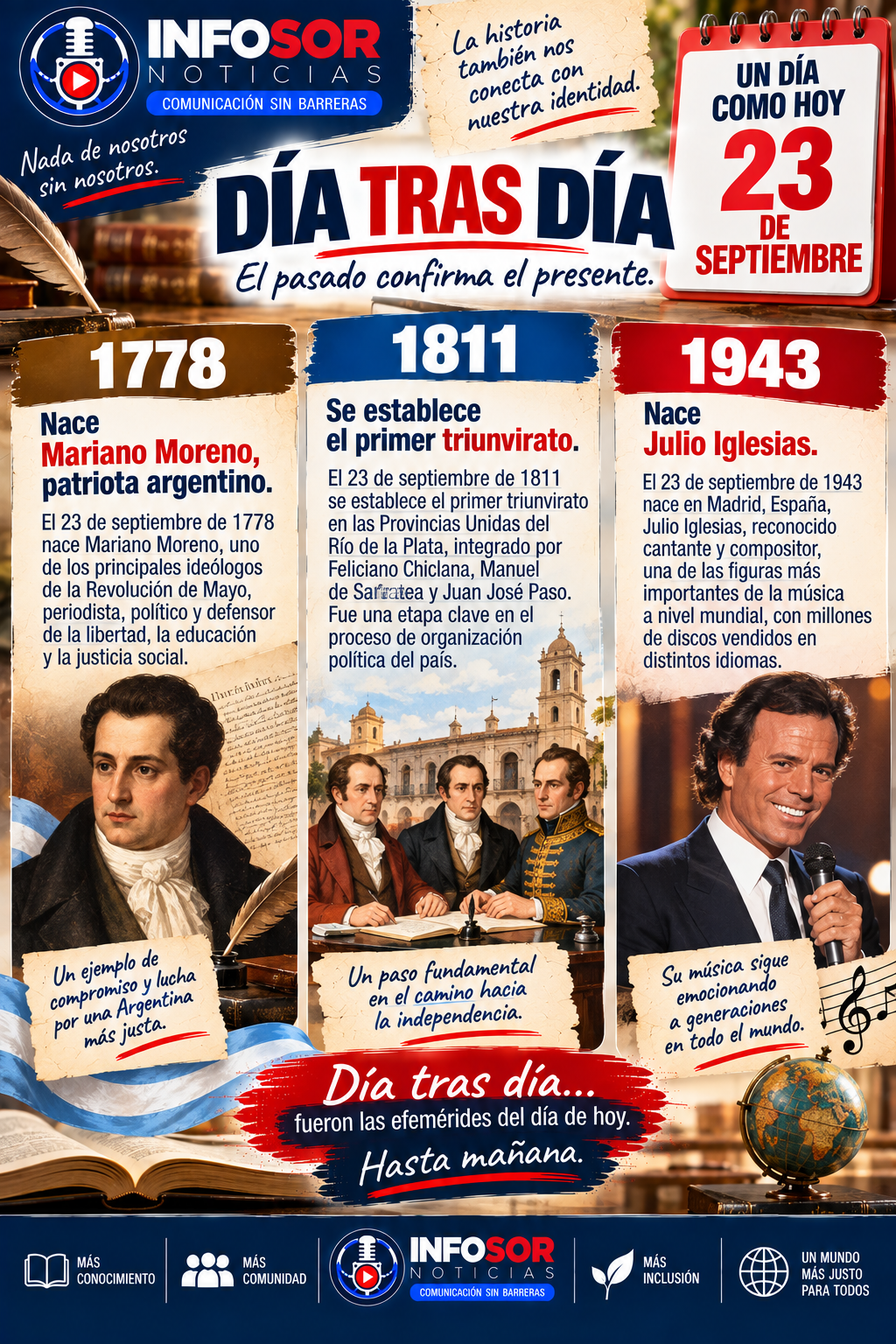 📚 DÍA TRAS DÍA: EFEMÉRIDES DEL 23 DE SEPTIEMBRE