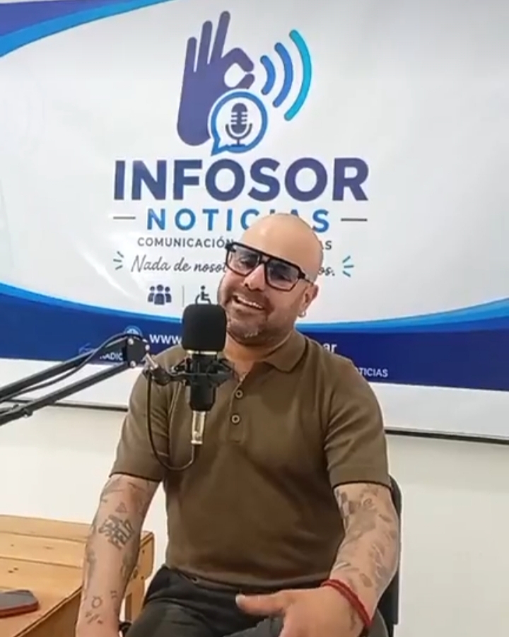 Martín Stenico pasó por INFOSOR Noticias: una entrevista sobre su historia de vida y su compromiso con la comunidad