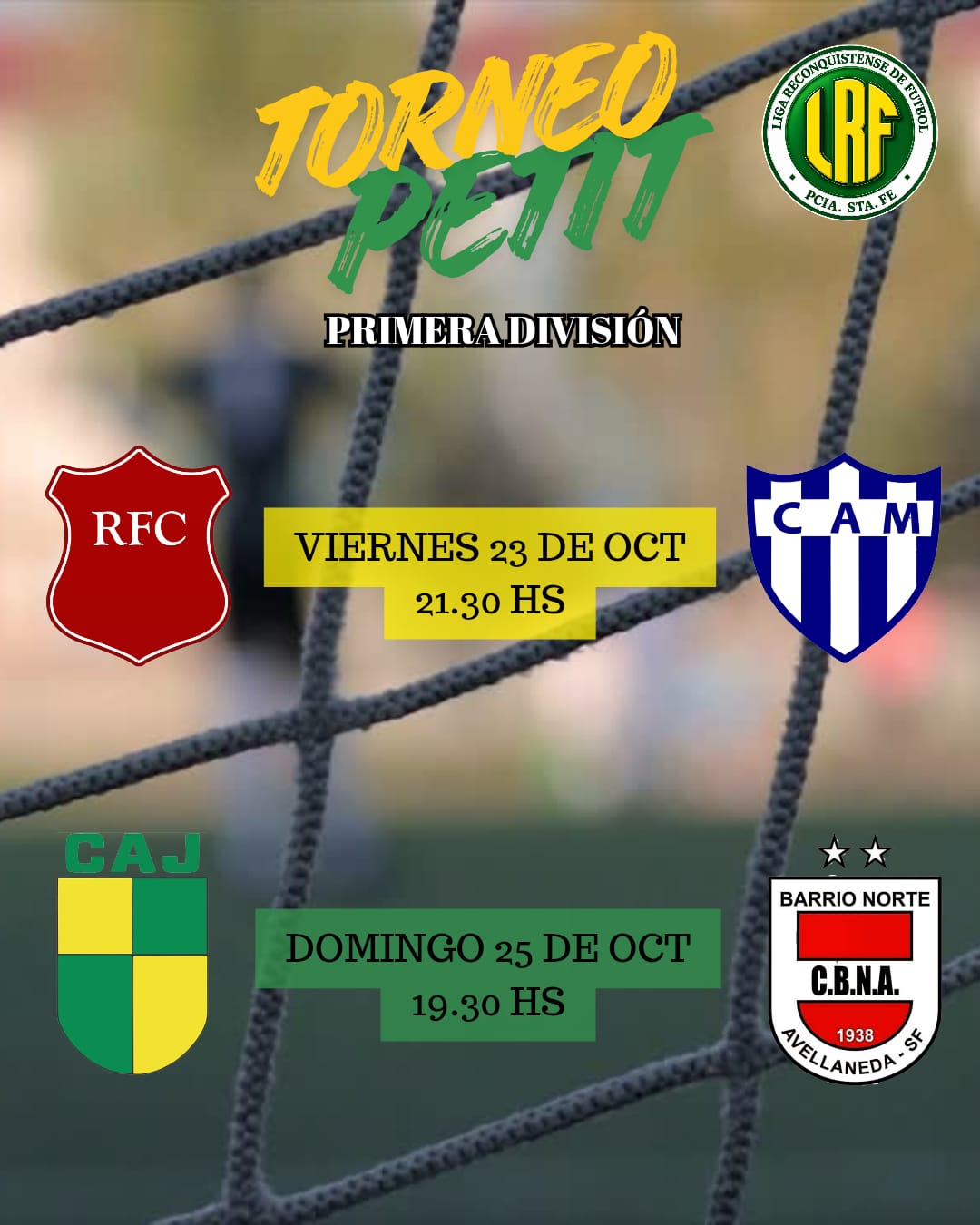 Torneo Petit: programaron nuevos encuentros de Primera División de la Liga Reconquistense